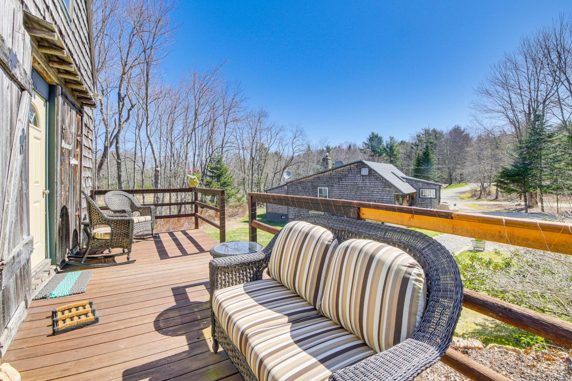Rustic Searsport Cabin Loft And Sunroom On 10 Acres Dış mekan fotoğraf